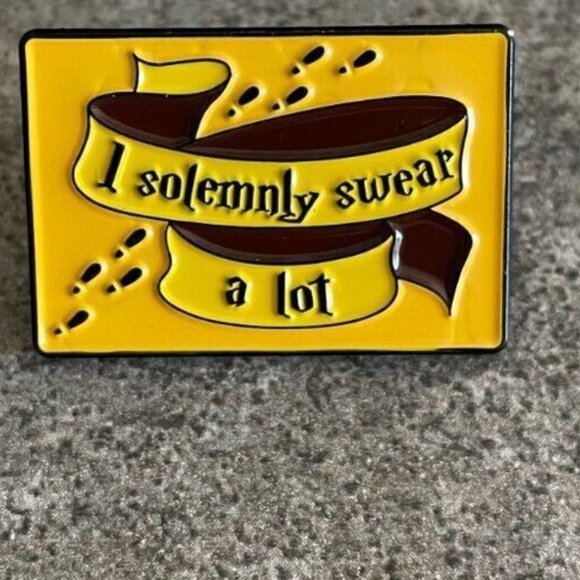 5/$20 Harry Potter I Solemnly Swear A Lot | Funny Lapel Pin Parody - Picture 3 of 5